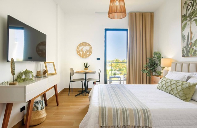 Downtown Punta Cana Studio: Pool View, Gym Access, Steps to Top Attractions