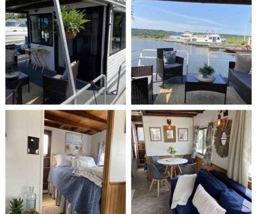 Driftwood Cozy Houseboat on the Water for 2