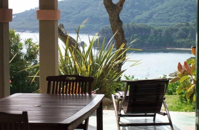 Elba Island villa on the sea with sandy beach surrounded by green park Arc.T