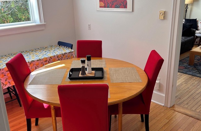 Enjoy a cozy stay at Sunflower House, a three-bedroom home in Sackville, N.B.