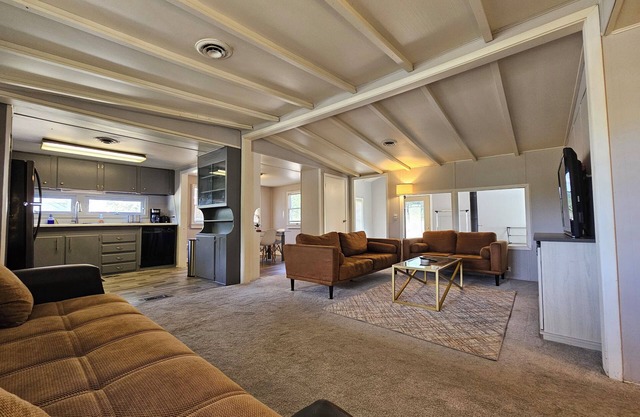 Enjoy a Peaceful environment with neighboring mini pones a fire pit to sit under the stares. roll into the oversized parking lot and enjoy this lovely modern farm home.