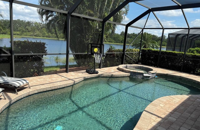 Enjoy it all! 3 BR home, private pool on prestigious River Strand golf course