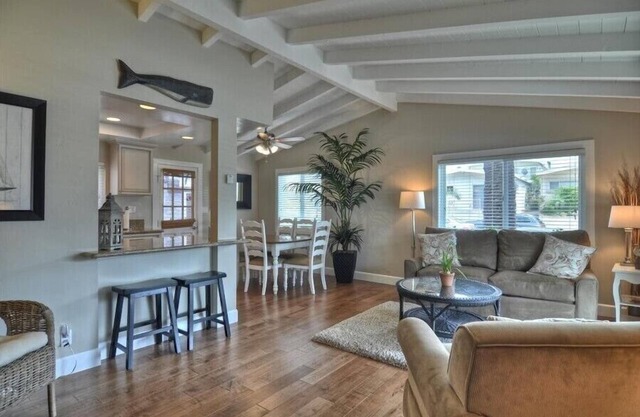 Enjoy Ocean View from Large Private Patio, A/C & Garage