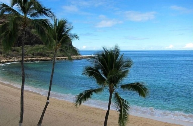 Enjoy the Beautiful Sandy Beach at Makaha Beach Cabanas.