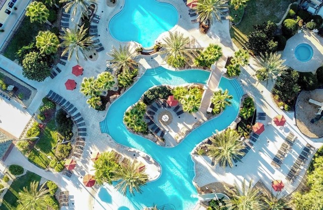 Epic Universe,Disney, lazy river, heated pools/golf course/large family friendly