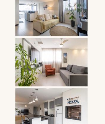 Espaço amplo e confortável 3 Quartos, Churrasqueira, Cozinha completa, 180m da Praia, Wi-Fi, duas vagas de garagem