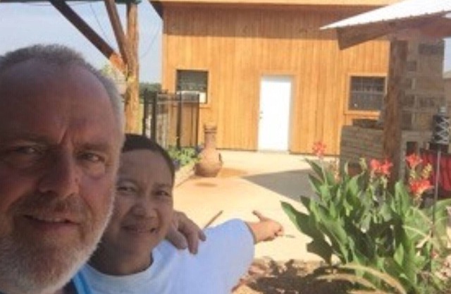 Experience a cabin by the pool, at a straw-bale house, powered by solar panels.