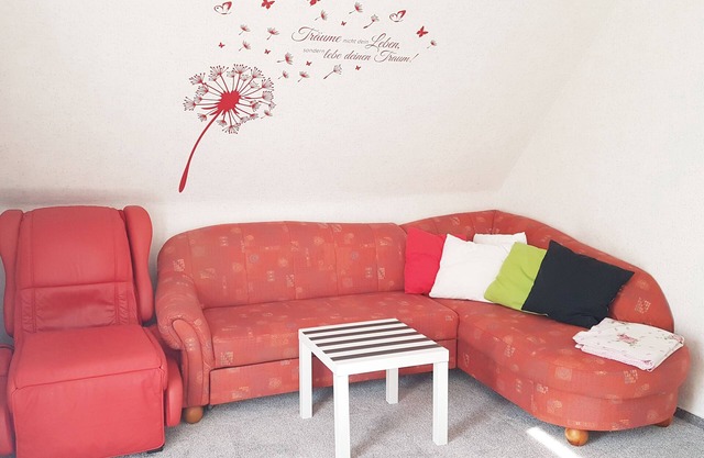 Ferienwohnung Kochel, 44 qm, mit Wohn-/schlafraum, Balkon mit Blick in Garten