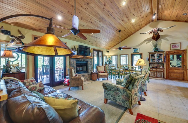 Flag Hole Riverfront Cabin Near Local Attractions!