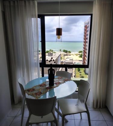 Flat charmoso vista mar