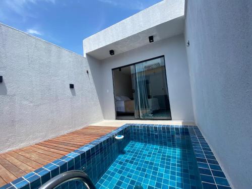 Flat com piscina e estacionamento privativo centro de Pipa