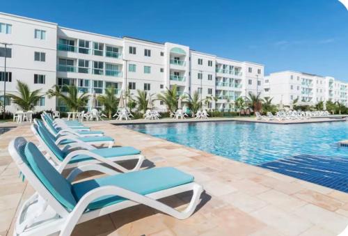 Flat Excelente em Porto de Galinhas PALM VILLAGE ACQUA frente para as piscinas