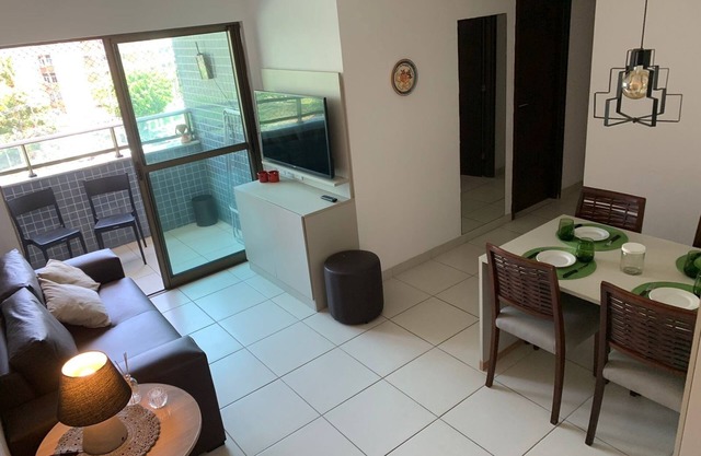 Flat Incrível 2 Qtos no Coração de Boa Viagem . Bem Central , Perto de Tudo
