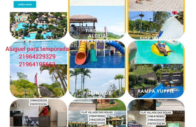 Flat Village,segurança,sossego,diversão Para Família ao Lado Doaldeia das Águas