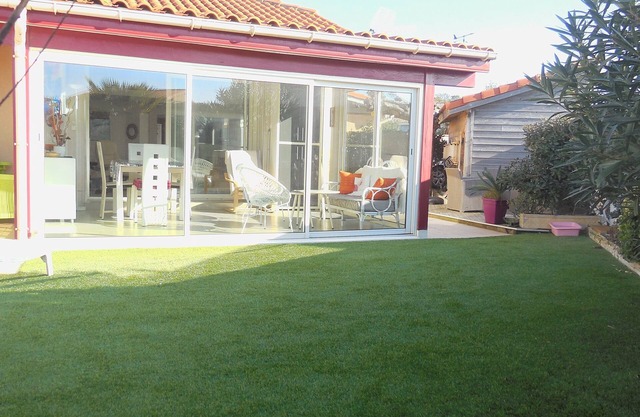 FOR RENT VILLA PATIO SEASIDE CAPBRETON SOUTH EXPOSURE, TERRACE