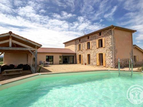 Gîte de luxe avec spa, piscine et sauna, animaux admis à Pinay - FR-1-496-274