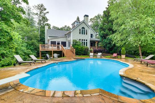 Game Room and Pool Group Getaway in Dahlonega!