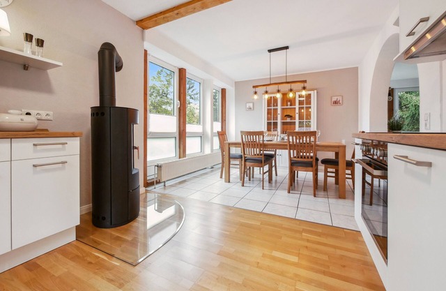 Gemütliches Ferienhaus "kleine Auszeit" für 6 Personen mit Sauna und Kaminofen