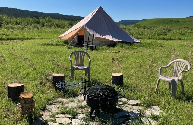 Glamping in Little Snowy Mountains in Central Montana