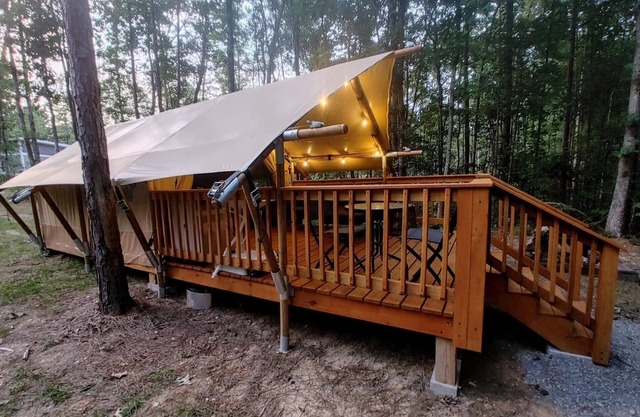 Glamping Tent with Covered Deck