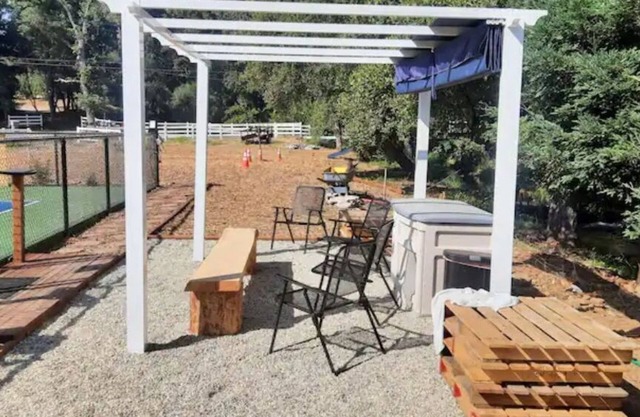 Glow in the dark Pickleball and Glamping in 16x14 canvas tent with Queen setup