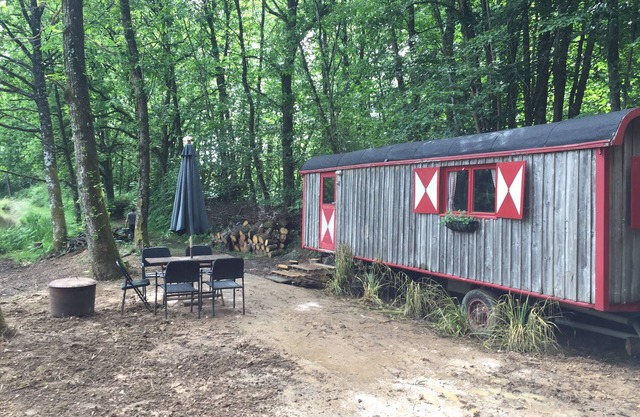 GoGreen Roulotte - a unique Shepherd Hut on private lake in Rural France