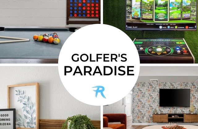 GOLFER'S PARADISE: SPA + GOLDEN TEE GAME + MORE