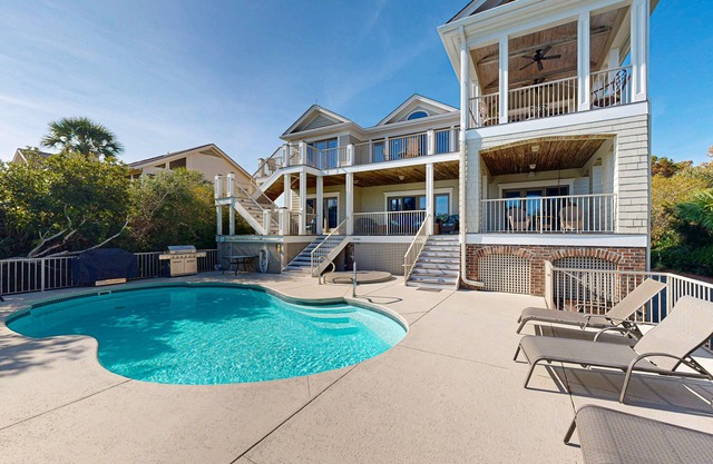 Gorgeous home with panoramic ocean views, private pool, & hot tub