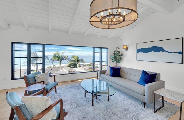 Gorgeous Mid-Century Modern Stunner with Epic Ocean Views. Perfect for groups!