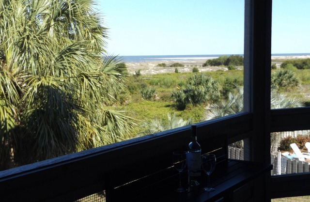 Gorgeous Ocean View. Stylish, Clean & Pet Friendly Hunting Island Pass Included!