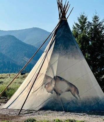 Gorgeous Wild Buffalo Tipi Near West Yellowstone