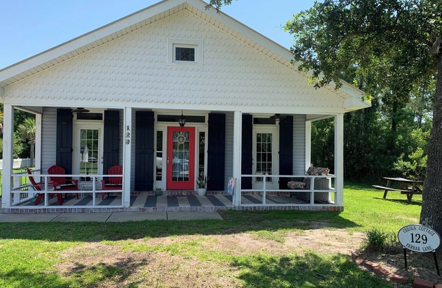 Ground level home steps from the beach in Waveland