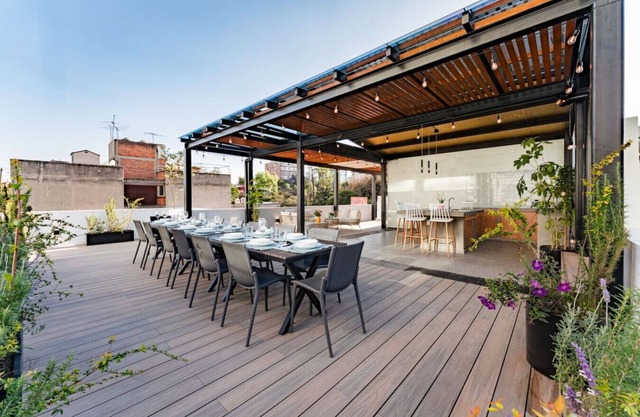 Group-Friendly Home in Roma Norte, Private Rooftop, City Views & BBQ