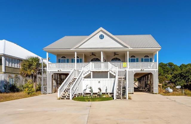 Gulf-Front Community Duplex across from the beach