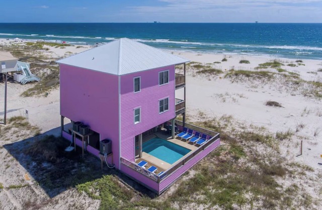 Gulf Front house, Private Heated Pool, 5 Ensuites, Never Crowded Beach, Fire Pit