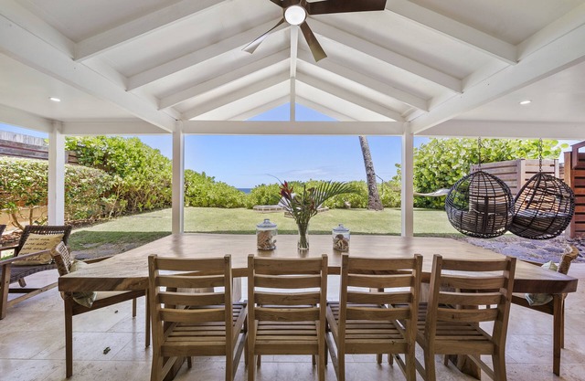 Hale Nalu (Lower Level) by Gather: Oceanfront w/Lanai, Grill & Views