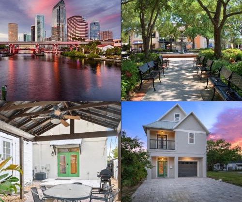 Heart of Tampa Hyde Park 4 Bedroom House - Located Near Hyde Park Village, SoHo and Local Beach - Spacious and Comfortable Stay in Perfect Location - Great for Families and Groups Visiting Tampa Near Airport!