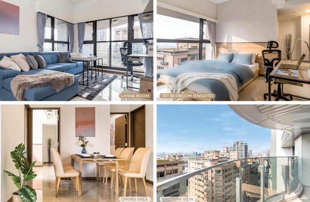 High Floor New Bldg 4B2bLDK Ximending, Stunning Views 高層新樓 4房2衛 西門町 美景