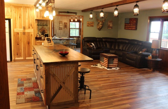 Hilltop Getaway on 140+ private wooded acres with trails, pond, beautiful view!