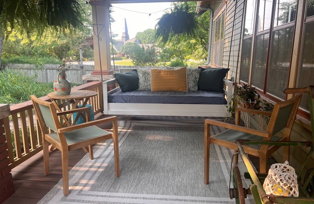 Historical home w gardens in Unique North Lawrence. ACROSS FROM TRAIN DEPOT