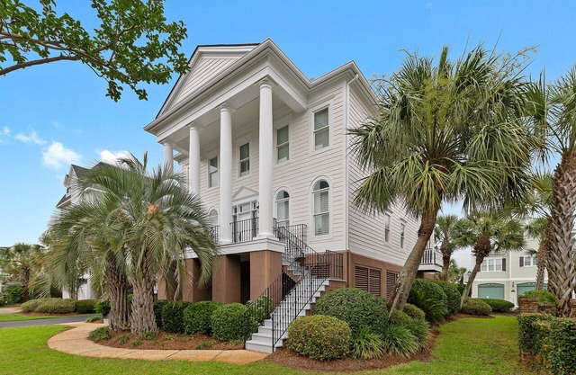 Home with ocean views and pool access located in Charlestowne Grant in Litchfield By the Sea.