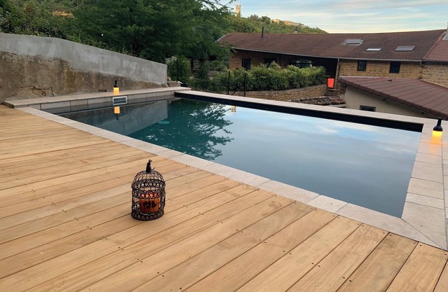 House with pool in a small condominium