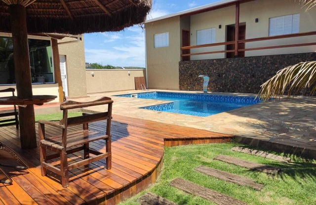 House with heated pool in Atibaia "Recanto Feliz"