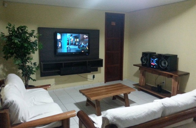 House with large space for accommodation, recreation area with pool and barbecue.