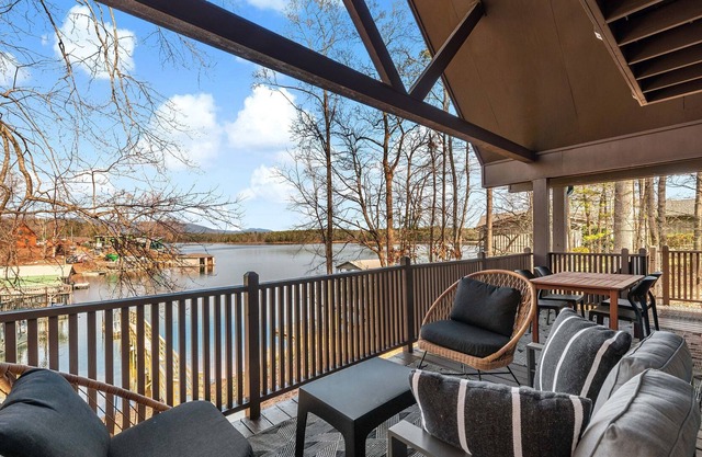 Hydrangea Haus on Lake James | Waterfront Cottage with Private Dock!