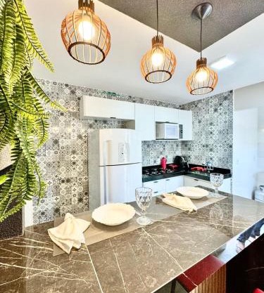 Incrível apartamento com suíte no centro da cidade