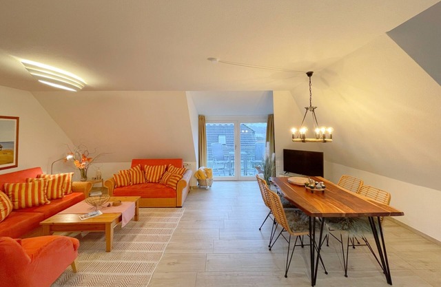 Komfortable Ferienwohnung mit 65qm, im Dachgeschoss, für 3 Personen