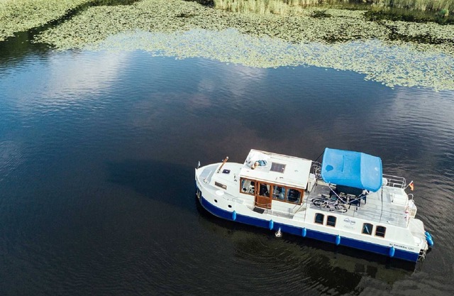 Kormoran 940 - license-free houseboat - KUHNLE-TOURS Priepert