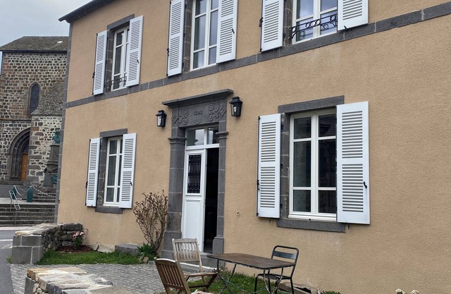 "L'Hôtel d'O', a former coaching inn in a typical Cantal village.
