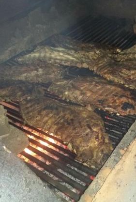 La famosa costillas a la leña